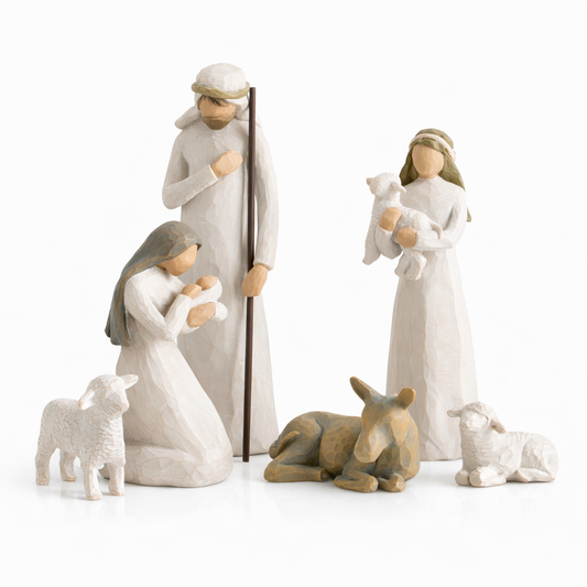 6-Piece Nativity Set for a classic Christmas keepsake display