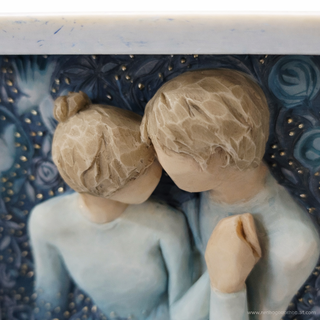 Duet Triptych keepsake box as a romantic couple and anniversary gift