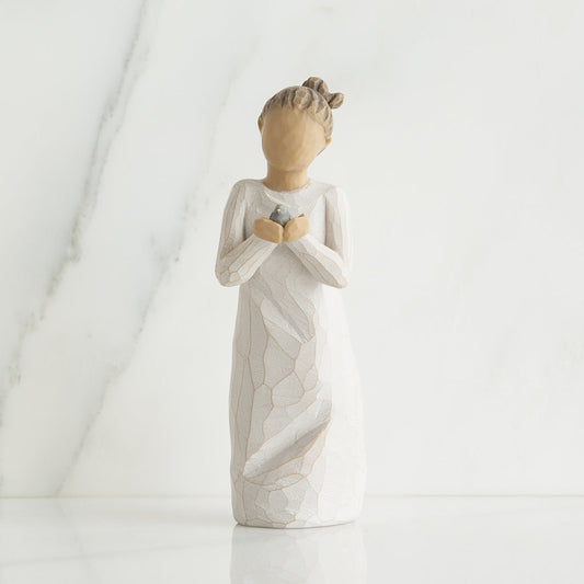 Nurture figurine as a caregiver and encouragement keepsake gift
