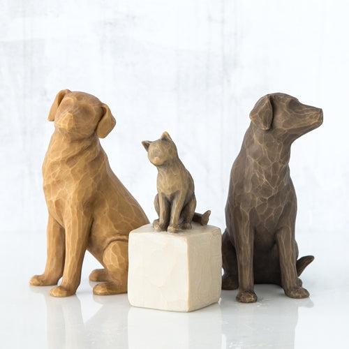 Love My Cat dark figurine as a cat lover keepsake gift