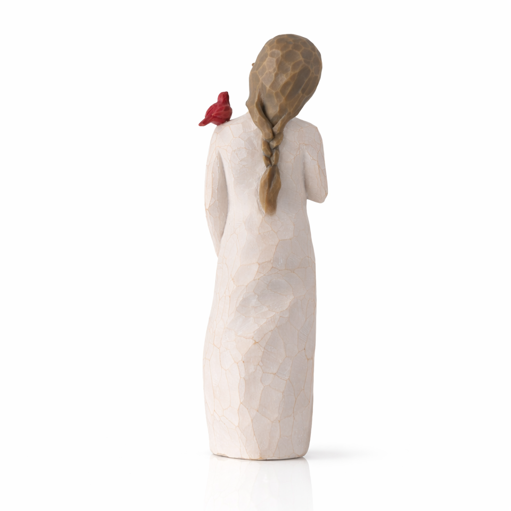 Messenger with Cardinal figurine as a comfort and remembrance gift