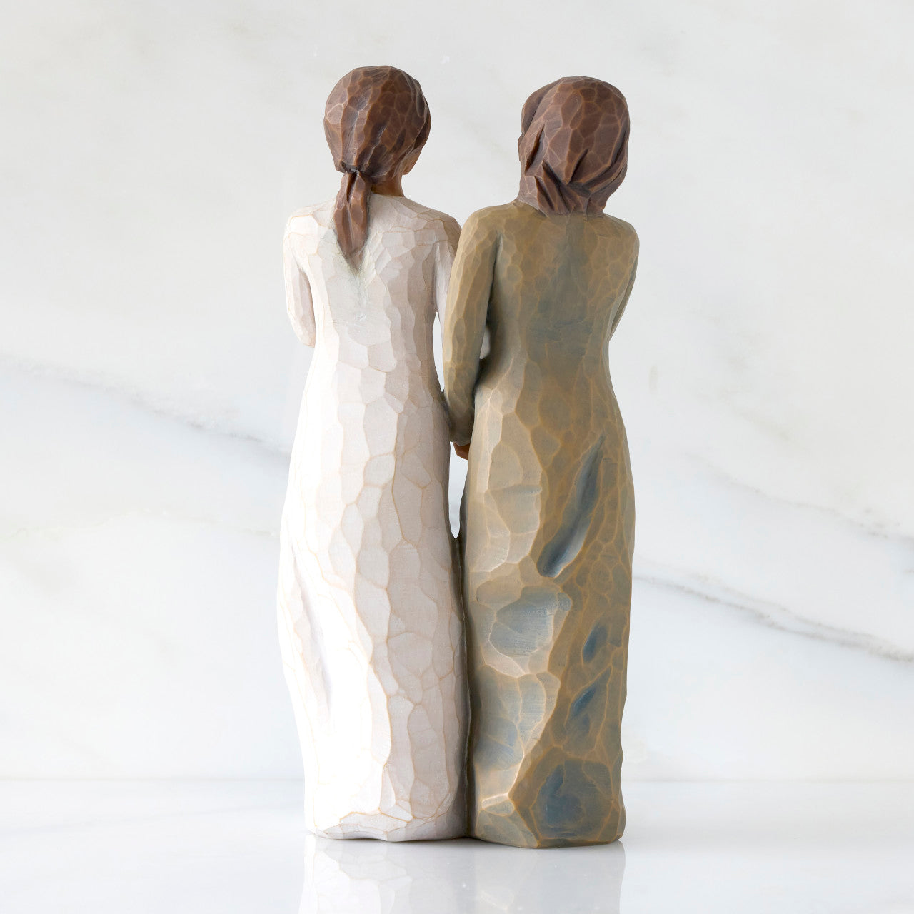 Detail view of My Sister, My Friend Figurine – Dark Tone Sister Keepsake Gift as a sisterhood keepsake gift