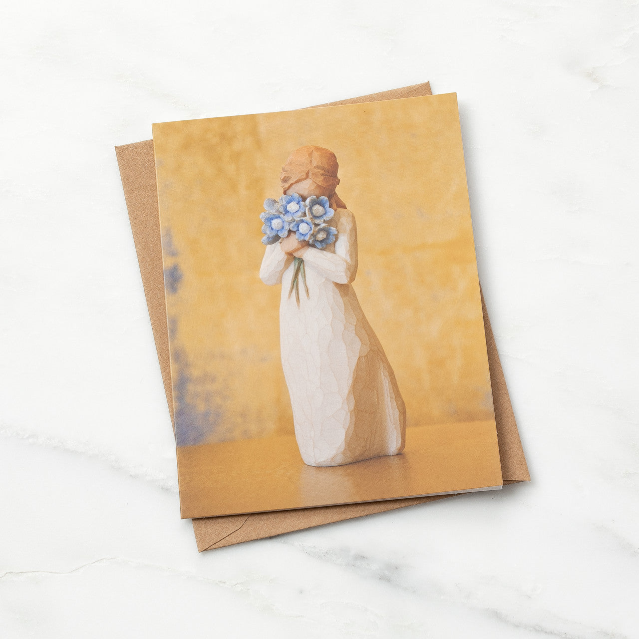 Pack of 8 Forget Me Not blank note cards for friendship and remembrance
