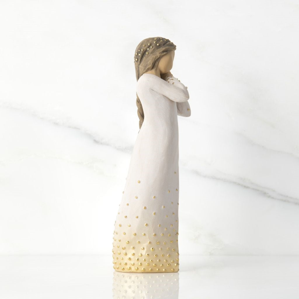 Wishing figurine as a hopeful encouragement keepsake gift