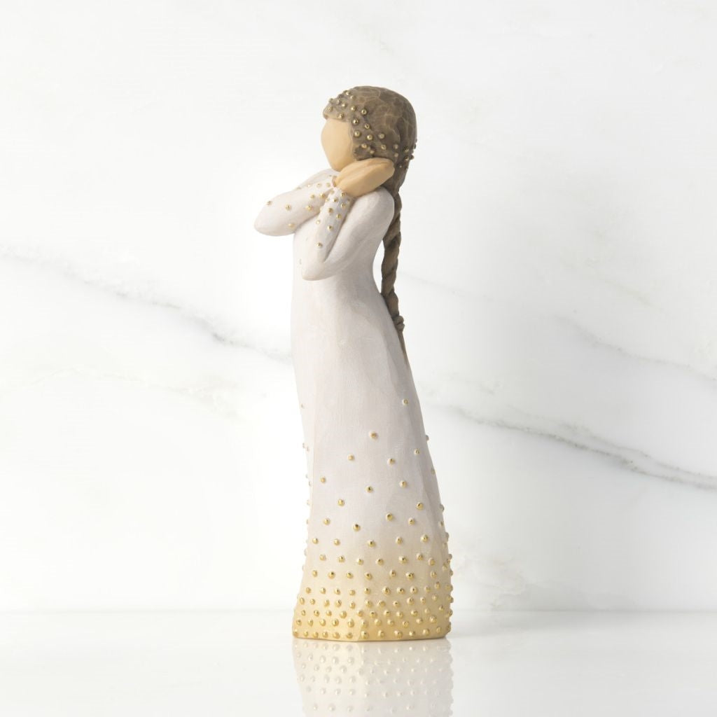 Wishing figurine as a hopeful encouragement keepsake gift